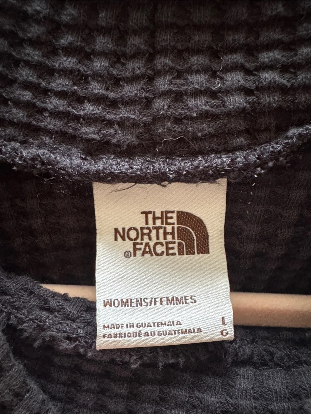 The North Face Black Waffle Knit Turtleneck Sweater - Picture 3 of 3